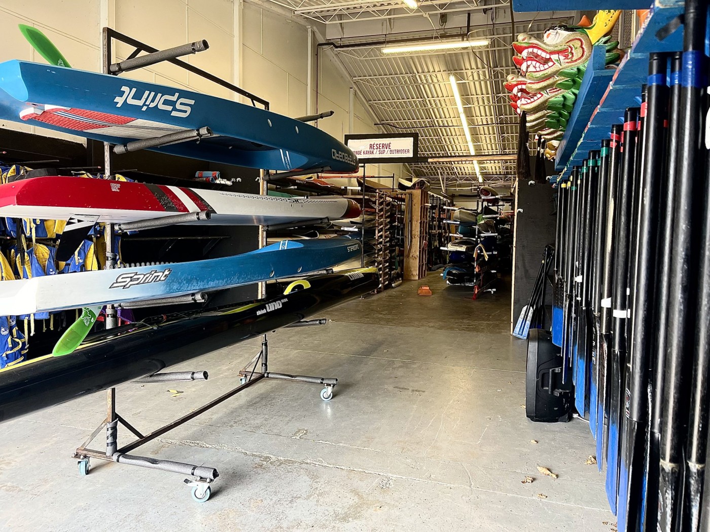 Hangar H2o bateau dragon Montréal